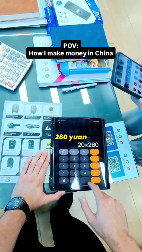 Negotiating on the calculator in Yiwu